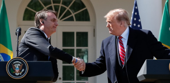 Brazilian President Jair Bolsonaro met Tuesday with U.S. President Donald Trump at the White House. // Photo: Brazilian Government.