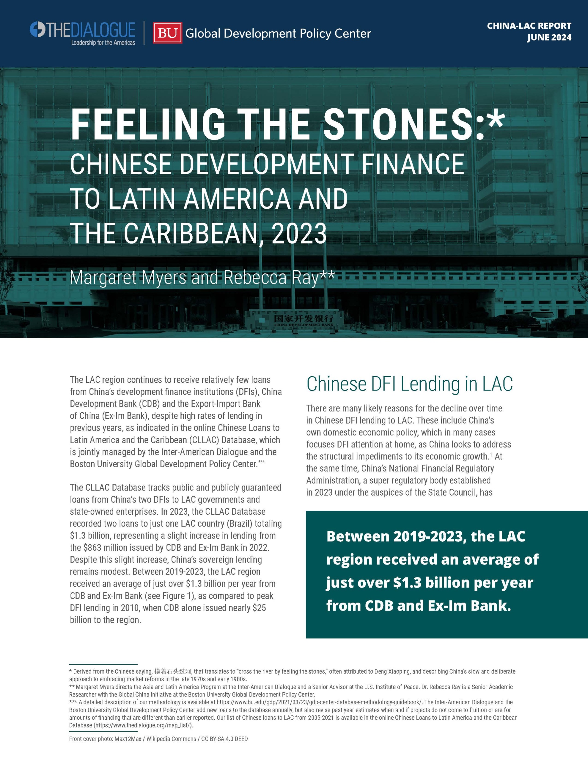 Feeling the Stones: Chinese Development Finance to Latin America and the Caribbean, 2023 – The Dialogue