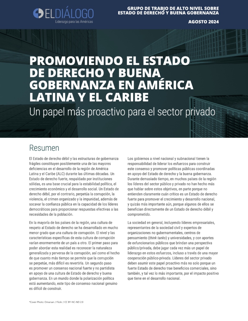 Portada informe sector privado