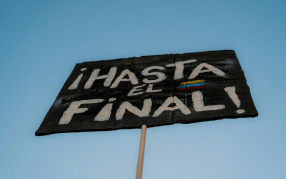 Photo of Hasta el Final sign in Venezuela